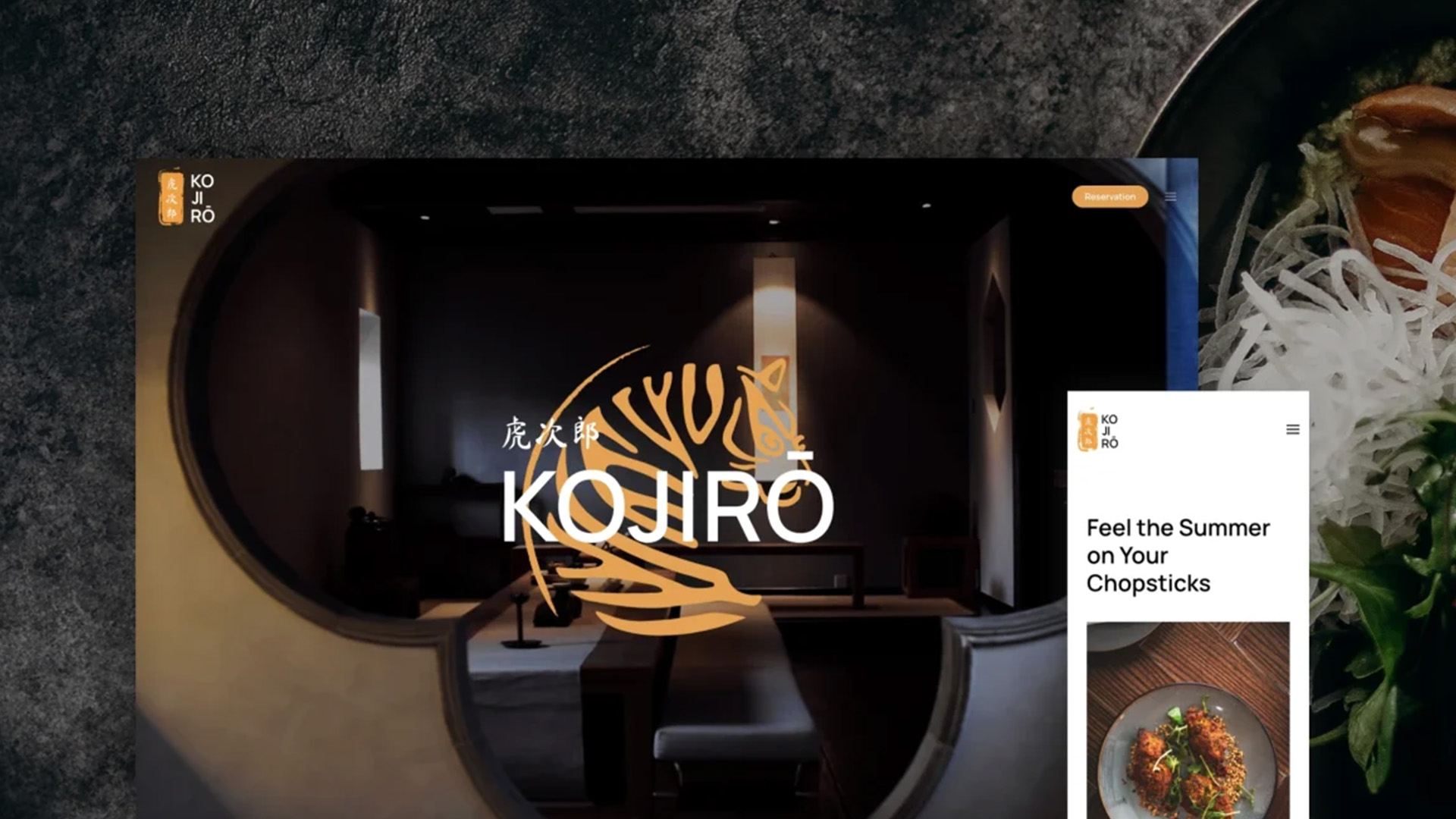 Kojiro: Un desarrollo web exclusivo de YOOtheme Pro para restaurantes