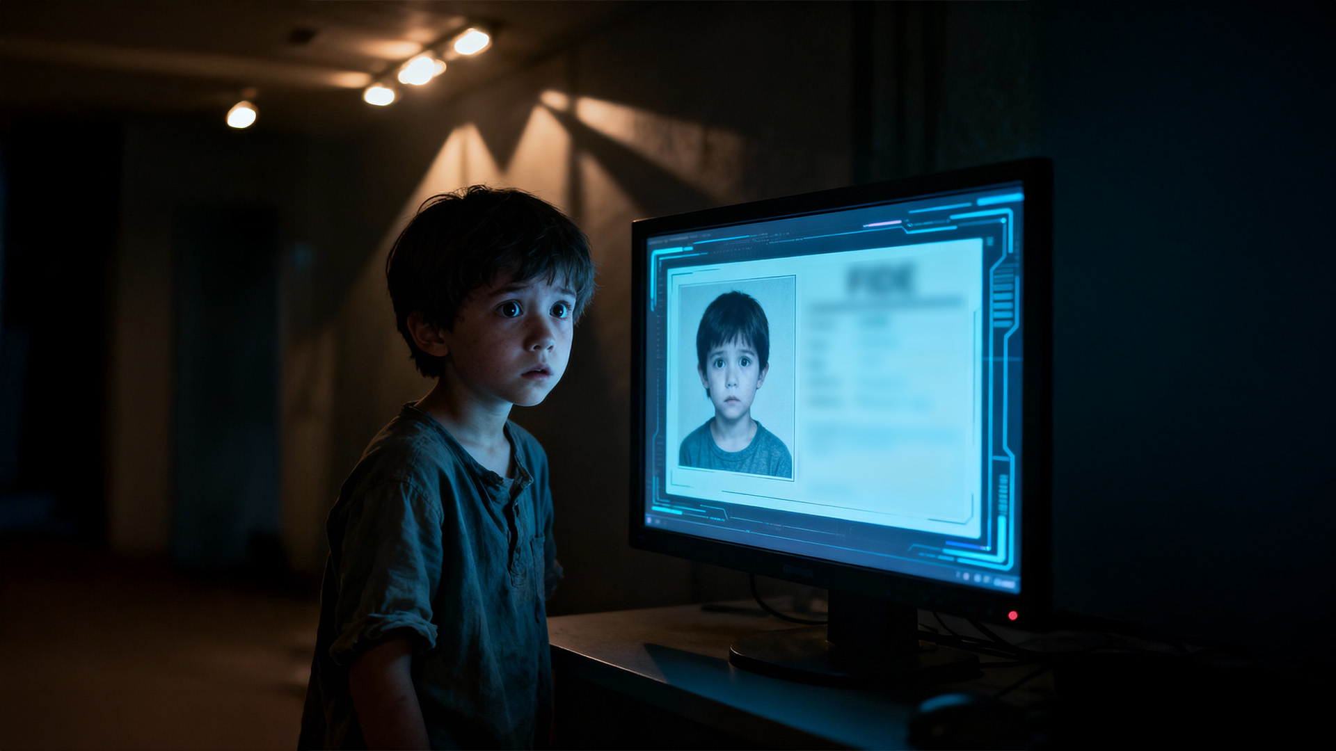 El lado oscuro de compartir imágenes y datos de los menores en Internet · Imagen generada con IA